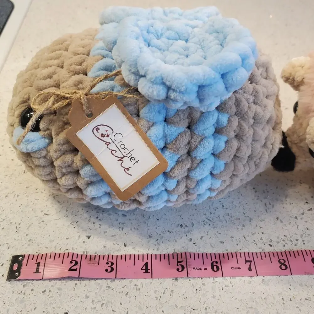 Handmade Hedgehog Amigurumi Plushies Crochet Bee Plush NEW